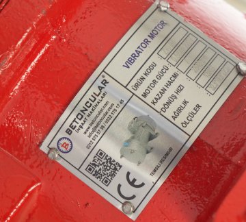 Satıh Ve Kalıp Vibratörü Monofaze 0,55 kw